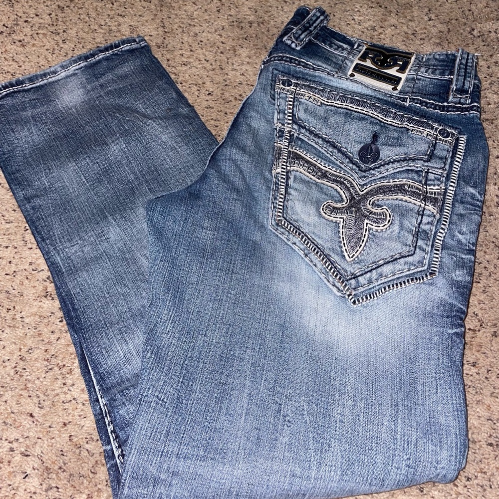 Mens Rock Revival Jeans